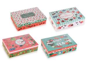 Grossista scatole te design  frutti rossi