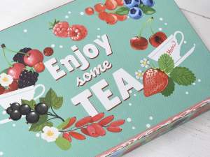 Grossista scatole te design  frutti rossi