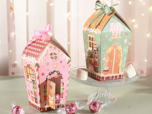 Grossista scatola carta casetta Natale