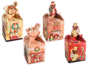 Grossista scatole natale orsetto vintage