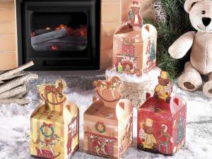 Grossista scatole natale orsetto vintage