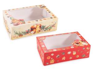 Ingrosso scatola carta Natale finestra