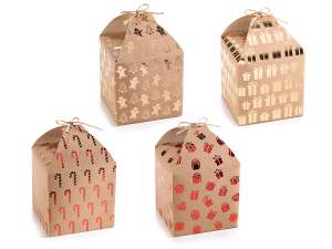 Grossisti scatole natale carta naturale