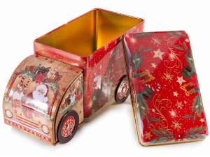 Ingrosso scatola metallo furgoncino Natale