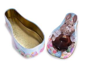 ingrosso scatoline metallo coniglietto pasqua