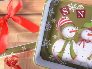Grossista scatola natale metallo