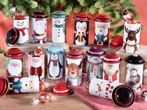 Grossisti scatole decori Natale metallo