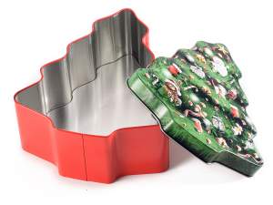 ingrosso scatoline babbo natale metallo