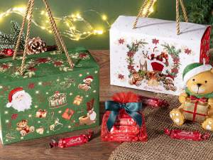 grossista scatola regalo natale manici.