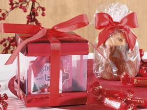 ingrosso scatola regalo pvc rosso
