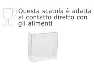 Ingrosso scatole quadrate PET