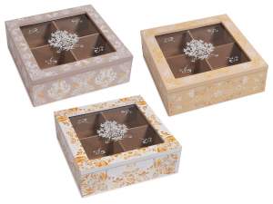 ingrosso scatola tisane the vetrinetta 4 scomparti