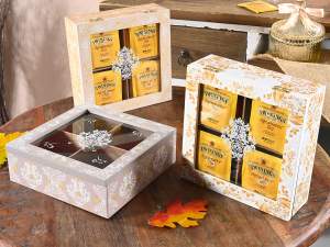ingrosso scatola tisane the vetrinetta 4 scomparti