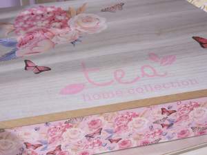 Grossisti scatola te tisane legno fiori