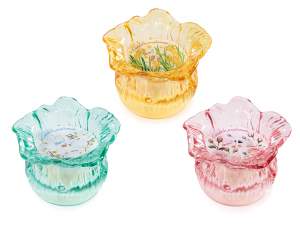 Scented candles flower jar wholesale