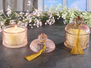 wholesale glass christmas candles