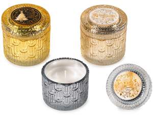 wholesale scented christmas candles glass jar