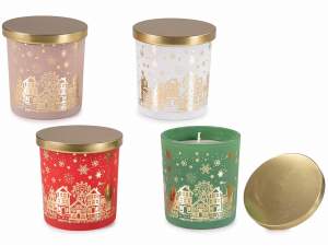 wholesale scented candle christmas village