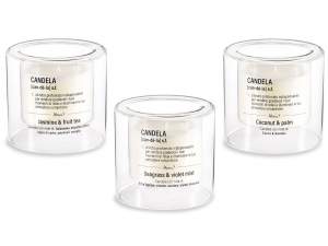 wholesale clear glass jar candles