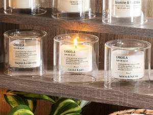 wholesale clear glass jar candles