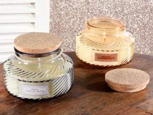 wholesale elegant glass scented candle