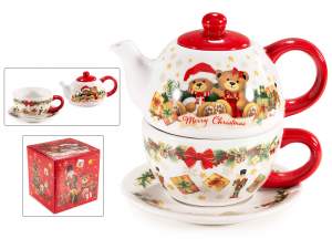 coffret cadeau théière de Noël en gros
