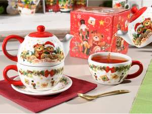 coffret cadeau théière de Noël en gros