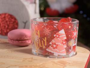 Coffret apéritif Noël grossistes bols en verre