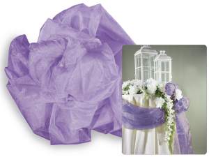 Grossistes Serviette en organza lilas