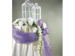 Grossistes Serviette en organza lilas