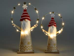 Lumières en tissu de décoration du Père Noël en gr