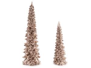 ingrosso decoro albero natale oro champagne