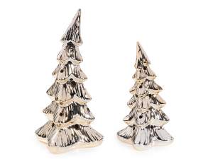 Mayorista árboles de Navidad en cerámica con luces