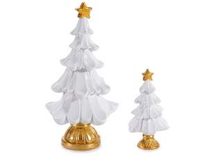 Decoración árbol de Navidad blanco al por mayor