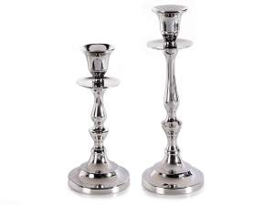 Ingrosso candelabro portacandele argento