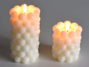 Ingrosso candela luce bubble perle