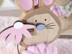 Grossista coniglietti Pasqua legno