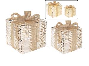 ingrosso luminarie natale pacco regalo luci