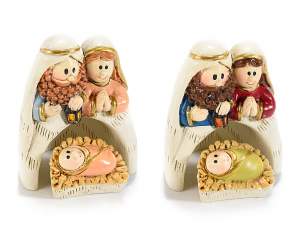 Ingrosso presepe personaggi componibili oro
