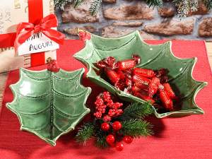 ingrosso piatto vassoio natale agrifoglio