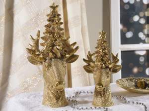 ingrosso decoro renna albero natale