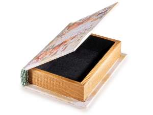Ingrosso scatole libro legno Natale