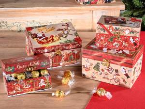 Ingrosso scatole legno Natale
