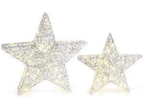 ingrosso stelle natale luminose decoro