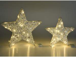 ingrosso stelle natale luminose decoro