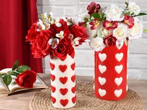 vases cylindriques en forme de cœur en gros