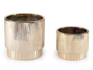 ingrosso vaso oro zigrinato