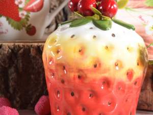 Ingrosso vaso fragola ceramica