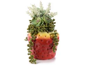 Ingrosso vaso fragola ceramica