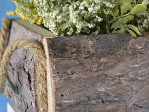 Ingrosso cestini legno naturale